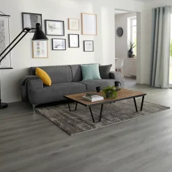 Lame PVC clipsable Jazy bois gris 18 x 122 cm (vendue au carton)-GoodHome