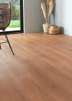 GoodHome Lame PVC clipsable Jazy bois blond 18 x 122 cm (vendue au carton)