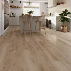 Lame PVC clipsable Mambo 124x19 cm décor bois naturel vintage (vendue au carton)-GoodHome Sale