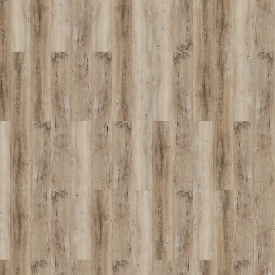 Lame PVC clipsable Mambo 124x19 cm décor bois naturel vintage (vendue au carton)-GoodHome Sale