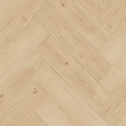 GoodHome Lame PVC clipsable Mambo chevron décor chêne naturel (vendue au carton)