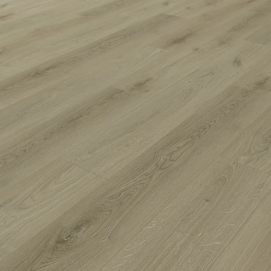 Lame PVC clipsable Mambo plus 18x122 cm décor bois gris brun avec sous-couche intégrée (vendue au carton)-GoodHome