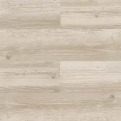GoodHome Lame PVC clipsable Mambo 124x19 cm décor bois blanc rustique (vendue au carton)