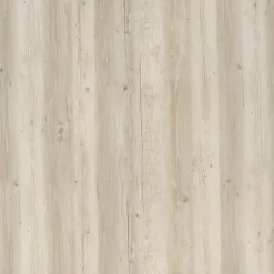 GoodHome Lame PVC clipsable Mambo 124x19 cm décor bois blanc rustique (vendue au carton)
