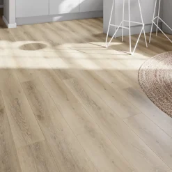 Lame PVC clipsable Mambo plus 18x122 cm décor bois naturel avec sous-couche intégrée (vendue au carton)-GoodHome Discount