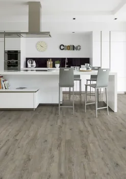 Gerflor Lame PVC clipsable Senso Clic 3 bois grisé 21,2 x 123,9 cm, (vendue au carton)