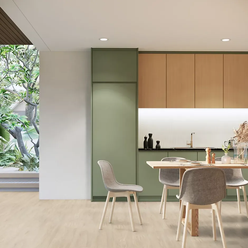 Lame PVC clipsable Senso clic Premium Rigide acoutisque bois clair Country 22,9 x 125 cm, (vendue au carton)-Gerflor Discount