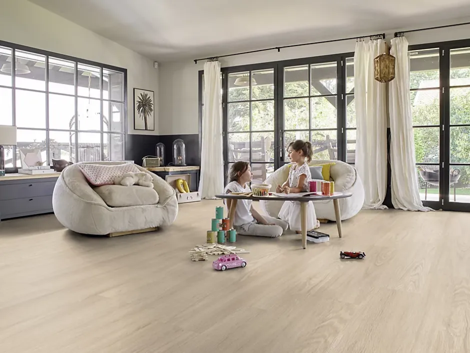 Lame PVC clipsable Senso clic Premium Rigide acoutisque bois clair Country 22,9 x 125 cm, (vendue au carton)-Gerflor Discount