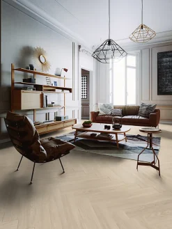 Lame PVC clipsable Senso Clic Premium Rigide acoutisque bois clair 22,9 x 149,2 cm, (vendue au carton)-Gerflor
