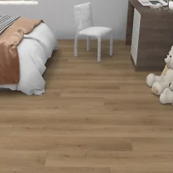 Décoweb Lame PVC rigide clipsable - Chêne naturel - Paquet de 2,2 m²