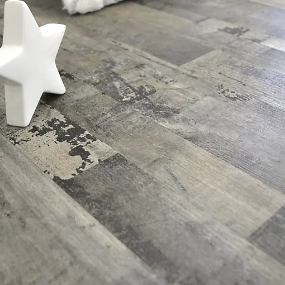 Décoweb Lame sol vinyle rigide Performance - Clic 5G - Bois Vintage Naturel - Paquet de 1,76 m²