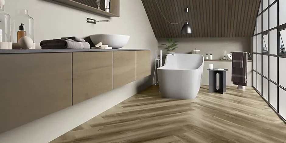 Reflex Boutique Lames PVC 5.5mm à clipser Stelvio noisette 18,2x122 cm - Réflex Boutique