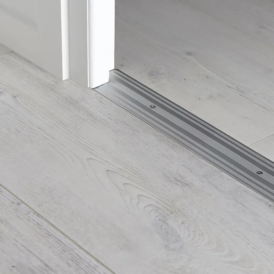 Large barre de seuil en aluminium décor métal mat 60 x 930 mm-GoodHome Online