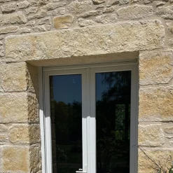 Ro'Ma Nature Linteau pierre de parement extérieur Province ton doré - 120 cm (à l'unité) -