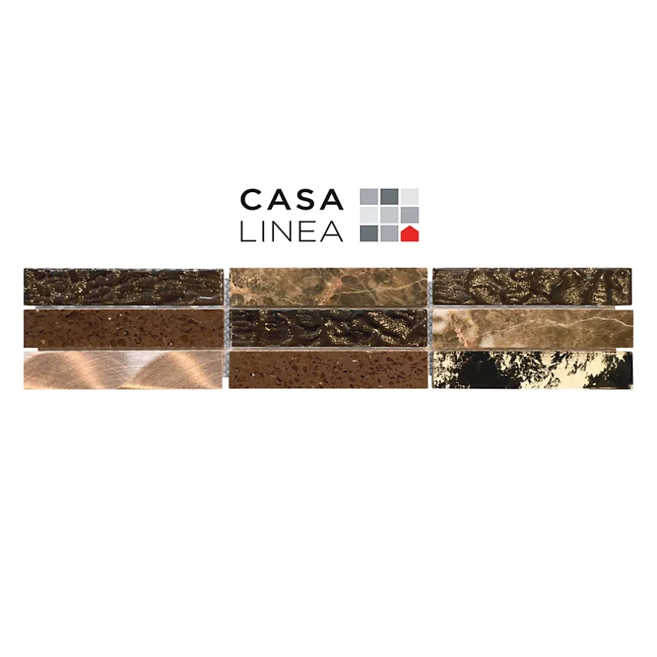 LISTEL CHARLESTON BROWN HORIZONTAL 1 PIÈCE 7,5 X 30 CM CASA LINEA-Casa Linéa Hot
