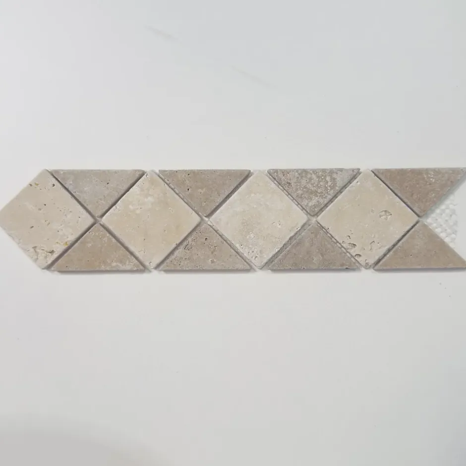 Albedo Pierre Listel En Travertin Mix - 6,7X31,5X0,8 CM