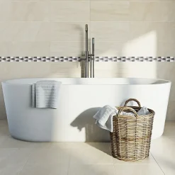 GoodHome Listel gris 5 x 27 cm Akero