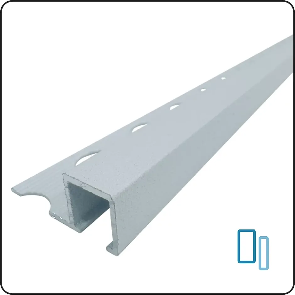 Lux Mosaic Listel Laqué Blanc Mat L.260mm x 11mm INTÉRIEUR/EXTÉRIEUR. Profil Carrelage Mural. Aluminium Laqué. Luxury White