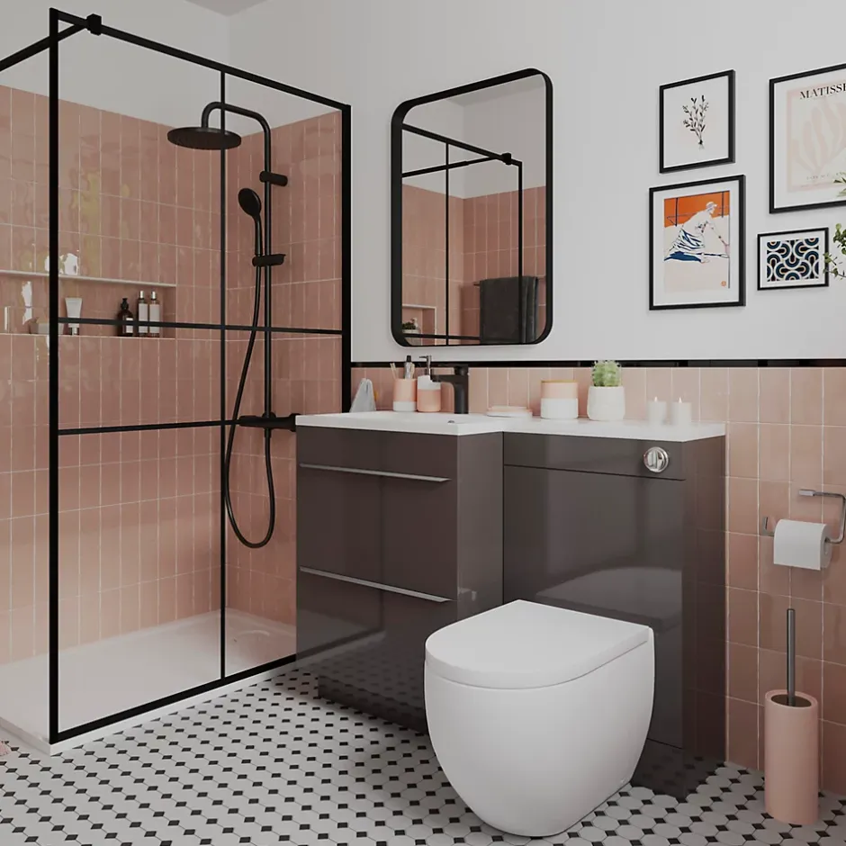 Listel noir 2 x 60 cm Palmi-GoodHome Clearance