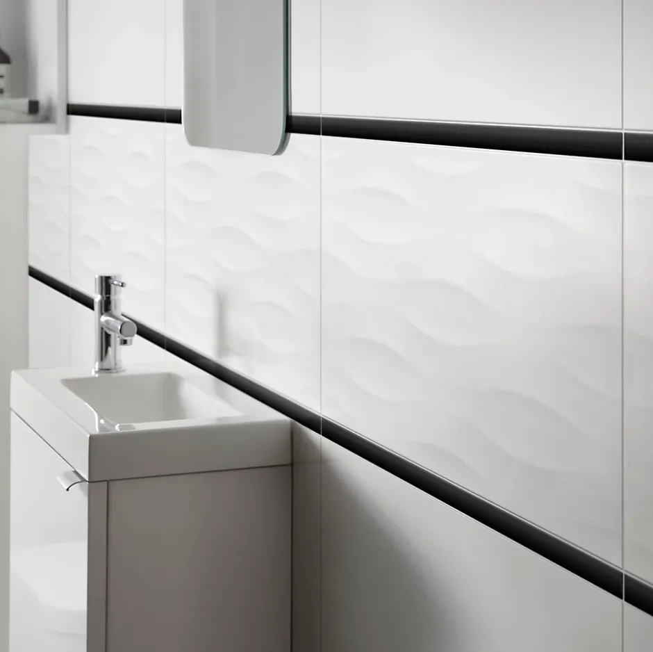 Listel noir 2 x 60 cm Palmi-GoodHome Clearance