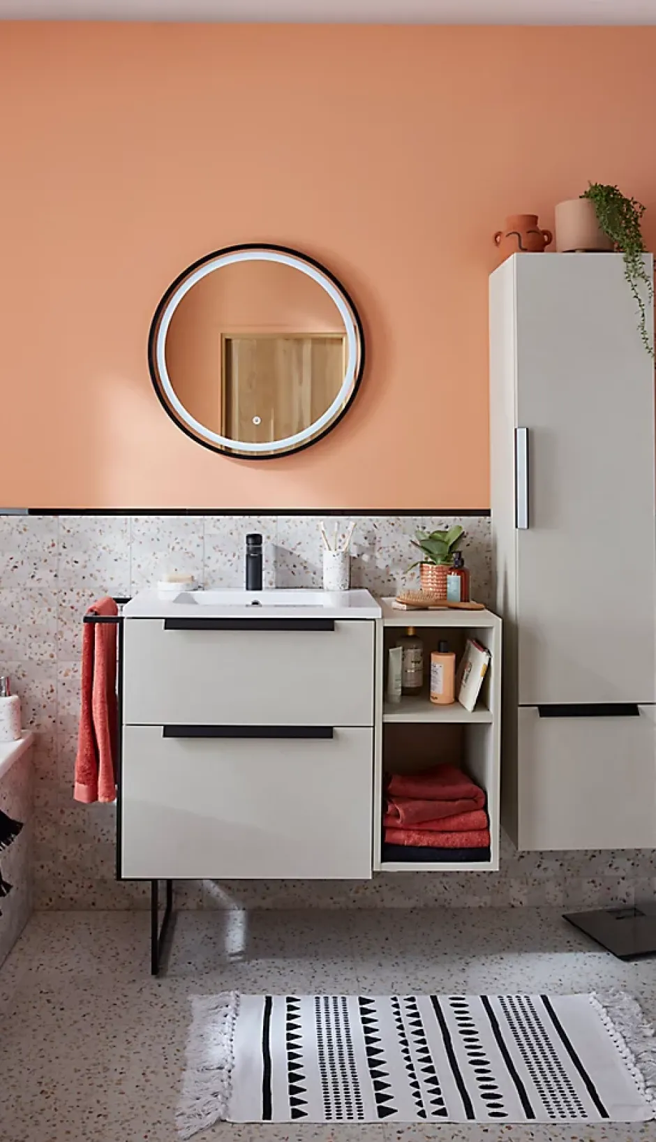 Listel noir 2 x 60 cm Palmi-GoodHome Clearance