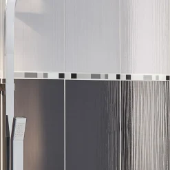 Listel noir brillant 2 x 40 cm Salerna GoodHome- Clearance