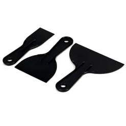 Ocai Lot 3 couteaux pour papier peint plastique noir 5 / 10 / 15 cm