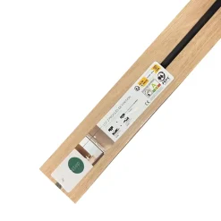 Forestea Lot 2 de profils de finition chêne clair sur fond blanc 2500x36/41x20mm