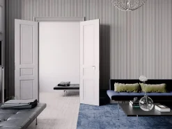 Quiet Wall Lot 2 Panneaux Muraux Acoustiques en Bois - 240x60cm - 3.12 m² - Frêne gris - A Lattes - Panneau Tasseau de Bois Naturel