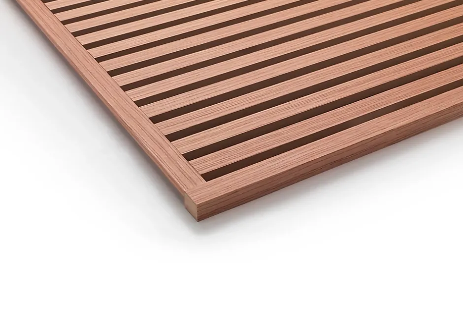 Lot 4 Panneaux Muraux Acoustiques en Bois - 240x60cm - Cerisier Naturel - A Lattes - Panneau Tasseau de Bois Naturel-Quiet Wall Clearance