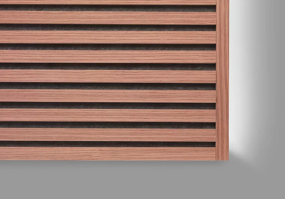 Lot 4 Panneaux Muraux Acoustiques en Bois - 240x60cm - Cerisier Naturel - A Lattes - Panneau Tasseau de Bois Naturel-Quiet Wall Clearance