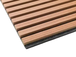 Quiet Wall Lot 2 Panneaux Muraux Acoustiques en Bois - 60x60cm - Cerisier Naturel - A Lattes - Panneau Tasseau de Bois Naturel