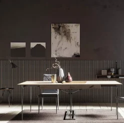 Lot 4 Panneaux Muraux Acoustiques en Bois - 60x60cm - Chêne Foncé - A Lattes - Panneau Tasseau de Bois Naturel-Quiet Wall Sale