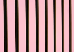 Mpdiscount Lot 4 pièces - Panneau Acoustique - Rose - Feutrine Noir - 240x60x1.1cm