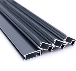 Avosdim Lot 4 Profils Moustiquaire Cadre recoupable - Longueur 200cm - Alu Gris Anthracite