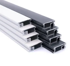 Avosdim Lot 4 Profils Moustiquaire Cadre recoupable - Longueur 200cm - Alu Gris Anthracite