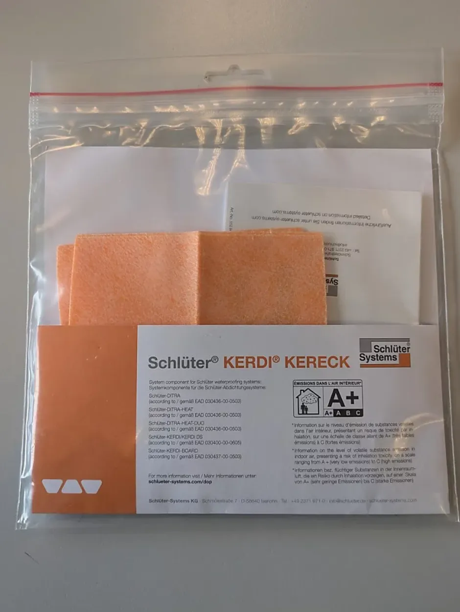 Lot de 2 angles rentrants 90 préformés étanches KERDI-KERECK FI-Schlüter Clearance