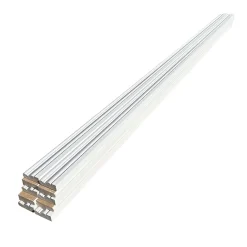 Lot de 10 Chambranles LXVI Prépeint Blanc MDF, L.2,44 m x l.5,8 cm x Ep.18 mm-Wood&Sens