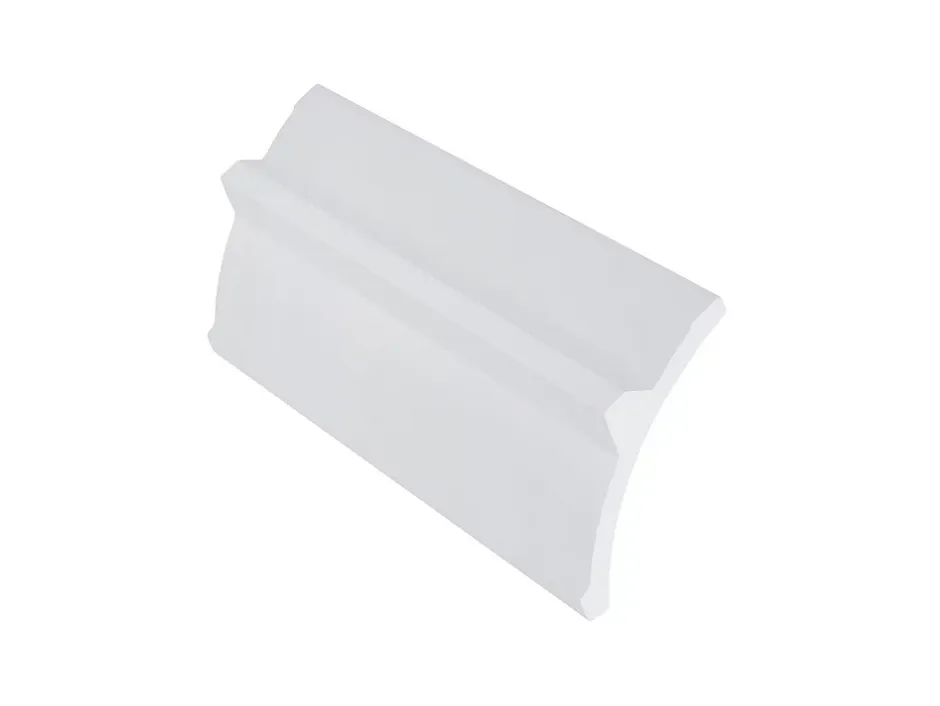Vente-unique Lot de 3 corniches plafond en polystyrène L290 x l4.6 x H9 cm blanc - DORICA