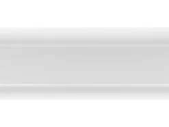 Vente-unique Lot de 3 corniches plafond en polystyrène L290 x l4.6 x H9 cm blanc - DORICA