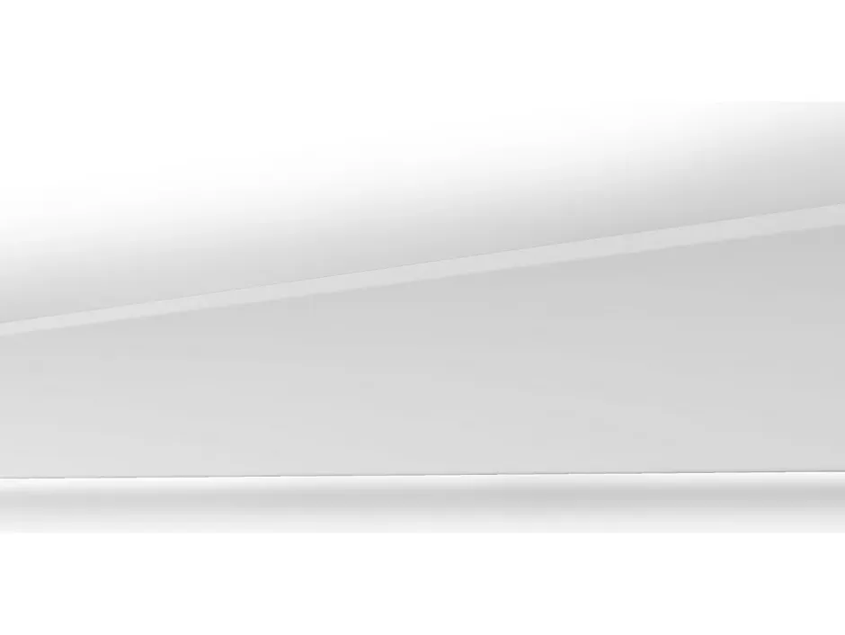 Vente-unique Lot de 3 corniches plafond en polystyrène L290 x l4.6 x H9 cm blanc - DORICA