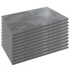 Lot de 10 Dalles de sol Clipsables Grises 116x76x3 cm Rectangulaire Polypropylène Revêtement de Sol 7.69m2-Intec Clearance