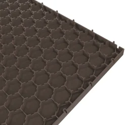 Intec Lot de 6 Dalles de sol Clipsables Marron Taupe 116x76x3cm Polypropylène Revêtement de Sol Modulable 4.61m2