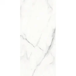 Lot de 4 Dalles Murales Douche SPC/PVC Décor Marbre Blanc brillant - 59,2x118,4cm - 2,8M²-Decoon New