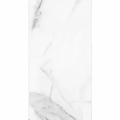 Lot de 4 Dalles Murales Douche SPC/PVC Décor Marbre Blanc brillant - 59,2x118,4cm - 2,8M²-Decoon New