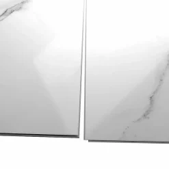 Lot de 4 Dalles Murales Douche SPC/PVC Décor Marbre Blanc brillant - 59,2x118,4cm - 2,8M²-Decoon New