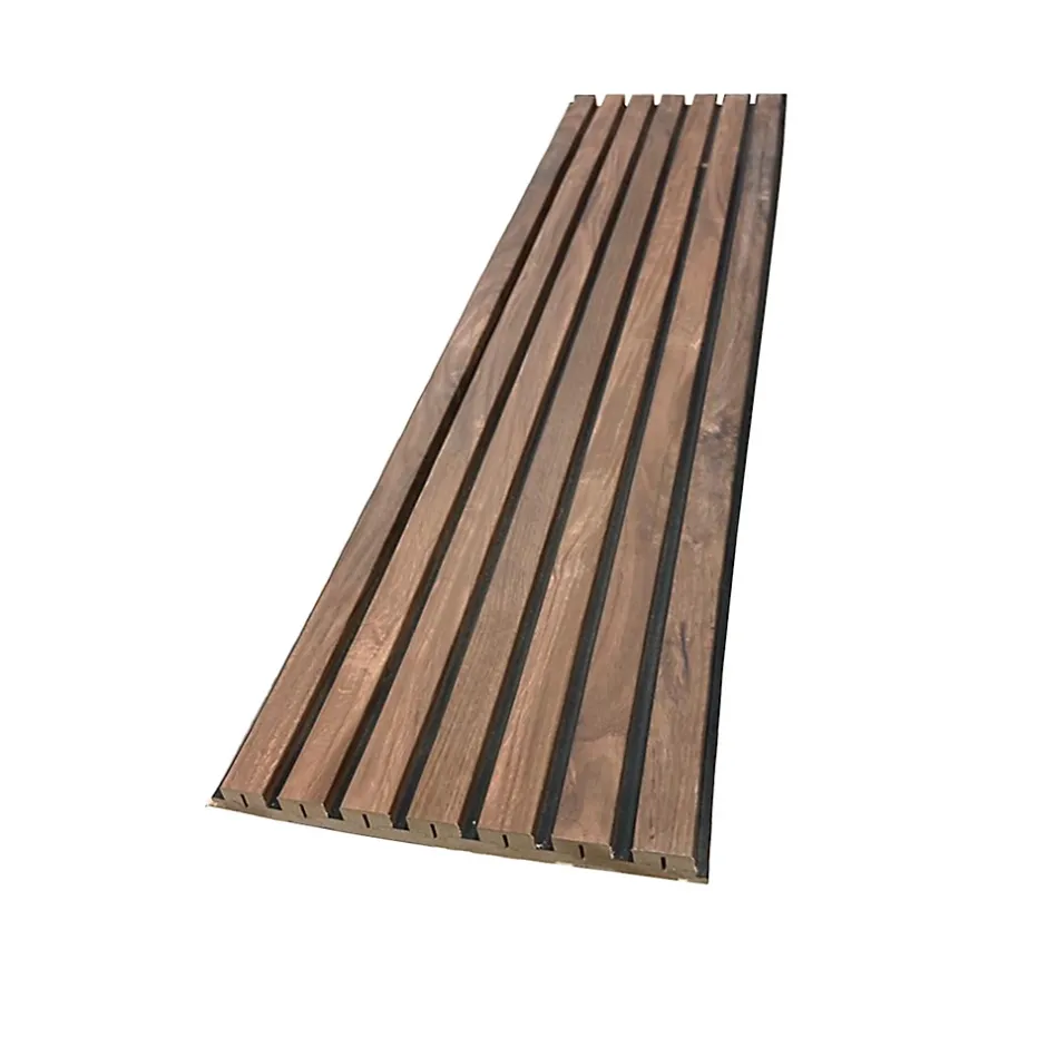 Forestea Lot de 2 demi panneaux mural décoratif lamelles MDF castle OAK 1250 x 287 x 20 mm 0,72 M2