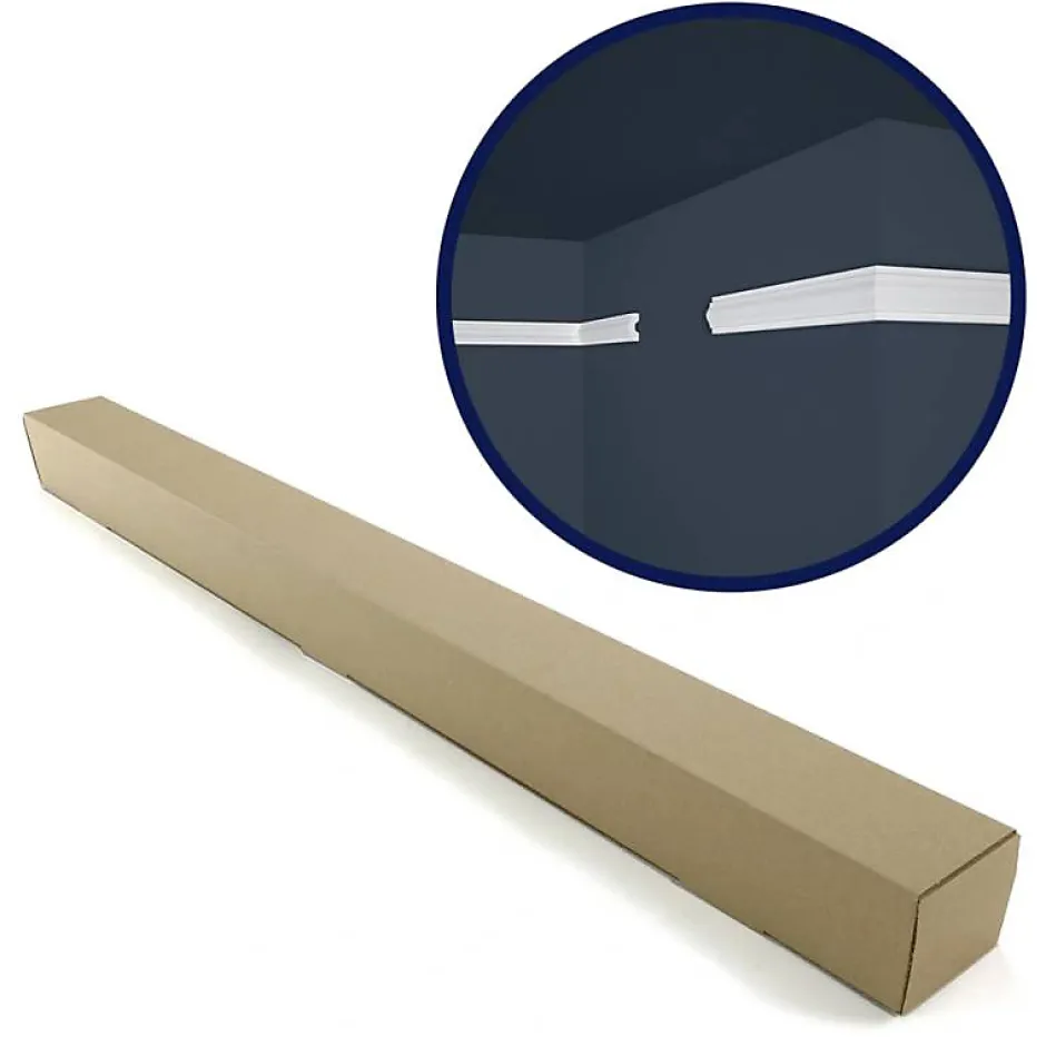 Decoon Lot de 25 (50ml) Cimaises décoratives - Arrondi - 200x1,8x3,8 cm