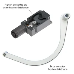 Lot de 5 motorisations pour volet 2 battants SLID'UP WINEO filaire - baie 800 à 1500 mm - blanc-Slid’Up By Mantion Discount