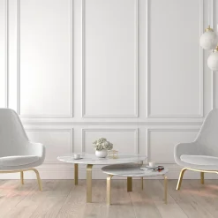 Wood&Sens Lot de 25 moulures encadrements LXVI Prépeint Blanc MDF, L.2,44 m x l.2,8 cm x Ep.9 mm